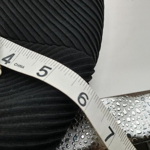 Vintage J.R. evening purse black satin w/cute attached change purse with mirror - Picture 3 of 8